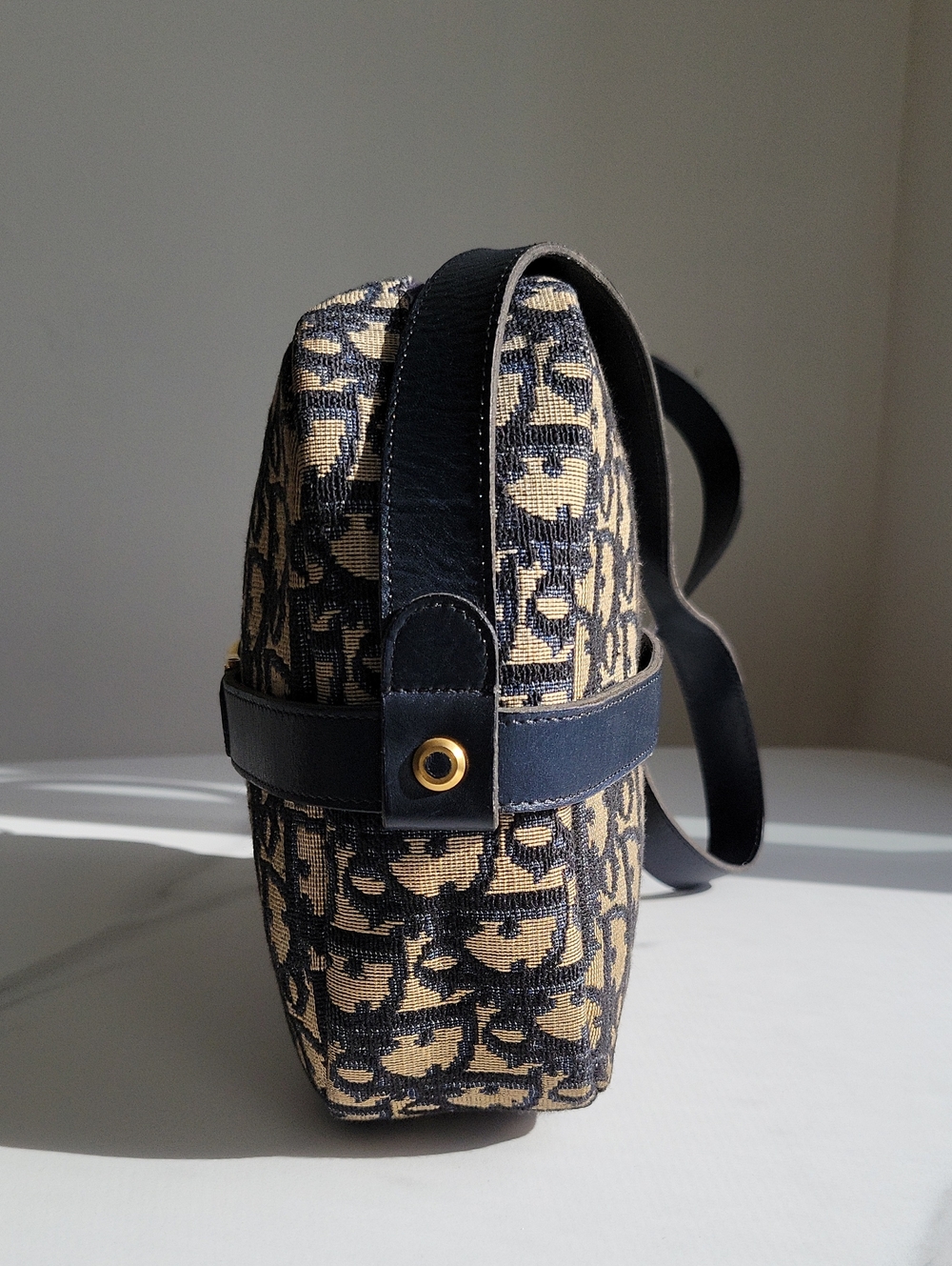Vintage Christian Dior Oblique Jacquard Shoulder Bag - Picture 2 of 16